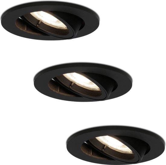 3x HOFTRONIC Oslo - Dimbare LED Inbouwspots