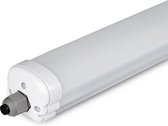 LED Balk - Nivra Bunton - 48W - Waterdicht IP65 - Natuurlijk Wit 4000K - Mat Wit - Kunststof - 150cm