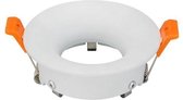 Spot Armatuur GU10 - Inbouw Rond - Mat Wit Aluminium - Ø85mm