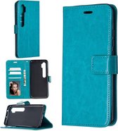 Voor Geschikt voor Xiaomi Redmi 8 Crazy Horse Texture horizontale flip lederen tas met houder & kaartsleuven & portemonnee & fotolijst (blauw)