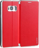 Voor Galaxy S8 + CMai2 Linglong-serie PC + PU horizontale flip lederen tas met houder en kaartsleuf (rood)