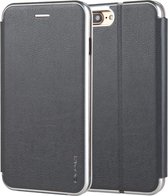Voor iPhone 8 & 7 CMai2 Linglong Series PC + PU horizontale flip lederen tas met houder en kaartsleuf (grijs)
