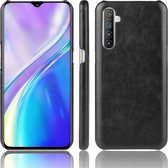 Voor OPPO Realme XT / X2 / K5 schokbestendige Litchi Texture PC + PU-behuizing (zwart)