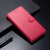 LC.IMEEKE voor Xiaomi Redmi 5 Plus kalfsleer Horizontale flip lederen tas, met houder & kaartsleuven & portemonnee (rood)