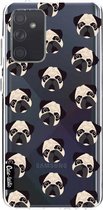 Casetastic Samsung Galaxy A72 (2021) 5G / Galaxy A72 (2021) 4G Hoesje - Softcover Hoesje met Design - Pug Trouble Print