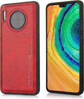 Voor Huawei Mate 30 Diaobaolee schokbestendig PU + TPU beschermhoes (rood)