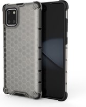 Voor Galaxy Note10 Lite Shockproof Honeycomb PC + TPU Case (grijs)