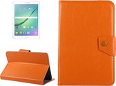 10 inch tablets Leather Case Crazy Horse Texture beschermhoes Shell met houder voor Asus ZenPad 10 Z300C, Huawei MediaPad M2 10.0-A01W, Cube IWORK10 (oranje)