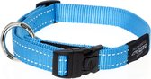 Rogz for dogs fanbelt halsband turquoise - 20 mmx34-56 cm - 1 stuks