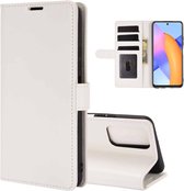 Voor Huawei Honor 10X Lite R64 Textuur Enkele Horizontale Flip Leren Case met Houder & Kaartsleuven & Portemonnee & Fotolijst (Wit)