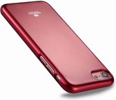 GOOSPERY JELLY CASE voor iPhone 8 & 7 TPU Glitterpoeder Valbestendige beschermhoes aan de achterkant (rood)