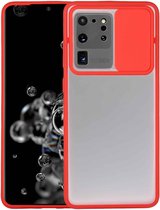 Voor Samsung Galaxy S20 Ultra Sliding Camera Cover Design TPU beschermhoes (rood)