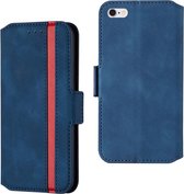 Voor iPhone 6 Plus & 6s Plus Retro Frosted Oil Side Horizontale Flip Case met houder & kaartsleuven (blauw)