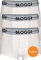 Sloggi Men GO Hipster - heren boxers (3-pack) - wit - Maat: S