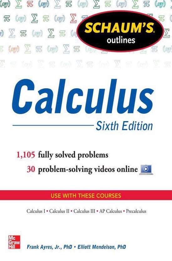 Schaum's Outline of Calculus, 6th Edition - cover