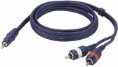 DAP Audio Mini Jack naar RCA Overgangskabel 6m - Mini Jack Stereo naar 2x RCA (Tulp) - 6m