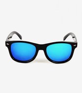 Hidzo Zonnebril - UV400 - Zwart - Blauwe glazen