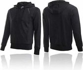 Boxeur Des Rues - Hooded Full Zip Sweatshirt In Punto Roma Fabric - Zwart - S