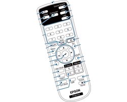 Epson 2198635 / 219863500 compatibele Beamer Afstandsbediening