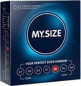 MY.SIZE 60 mm 3 pack - Condoms