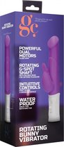 Rotating Bunny Vibrator - Purple - Silicone Vibrators - G-Spot Vibrators - Rabbit Vibrators