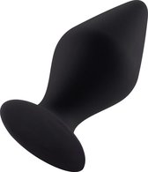Butt Plug with Suction Cup - Small - Black - Butt Plugs & Anal Dildos