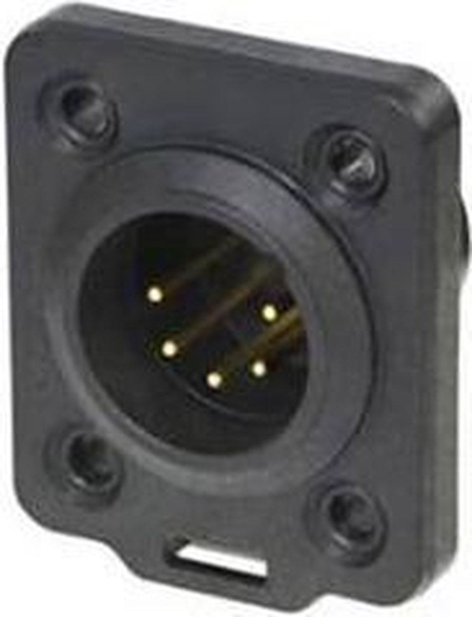 Neutrik NC5MDX-TOP Chass.Con.Male 5POLE Top Vijfpolig XLR chassisdeel voor buitengebruik