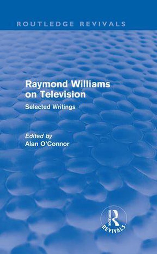Routledge Revivals - Raymond Williams on Television (Routled ... - cover