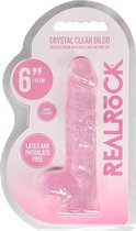 6" / 15 cm Realistic Dildo With Balls - Pink - Realistic Dildos