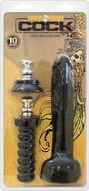 Boneyard Cock - 10 inches - Black - Silicone Dildos
