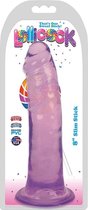 8 Inch Slim Stick Grape Ice - Purple - Realistic Dildos