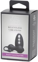 Relentless Vibrations Remote Control Kegal Balls - Black/Silver - Balls