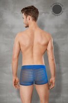 Herenboxer Mesh - Blauw - Large - Blauw - Sexy Lingerie & Kleding - Lingerie Mannen -  Heren Lingerie - Slips & Boxershorts