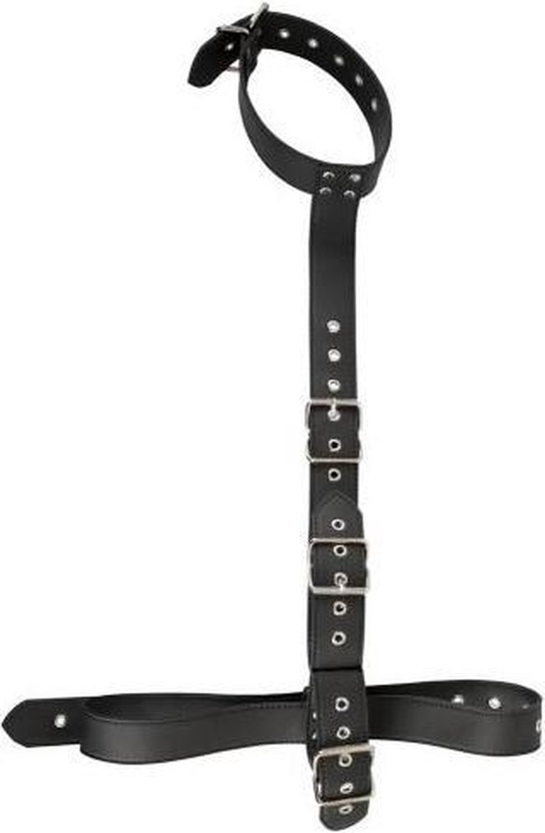 Goedkoopste Vegan Hals en Armen Bondage Set - Zwart - BDSM - Bondage - BDSM - Bondage