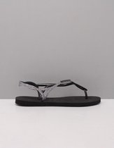 Havaianas Luna Premium II Dames Slippers - Black/Dark Grey - Maat 35/36
