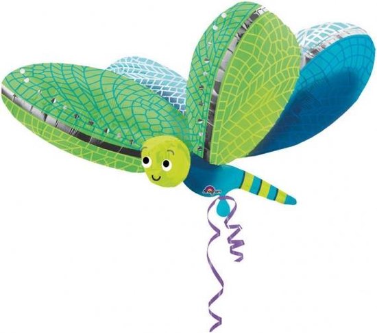 Amscan Folieballon Libelle 101 X 79 Cm Groen/blauw