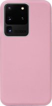 ADEL Siliconen Back Cover Softcase Hoesje Geschikt voor Samsung Galaxy S20 Ultra - Roze