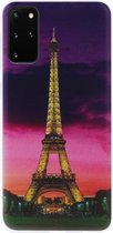 ADEL Siliconen Back Cover Softcase Hoesje Geschikt voor Samsung Galaxy S20 - Parijs Eiffeltoren