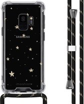 iMoshion Design hoesje met koord voor de Samsung Galaxy S9 - Sterren - Goud