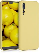kwmobile telefoonhoesje voor Huawei P20 Pro - Hoesje voor smartphone - Back cover in mat geel