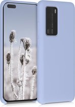 kwmobile telefoonhoesje voor Huawei P40 Pro - Hoesje met siliconen coating - Smartphone case in mat lichtblauw