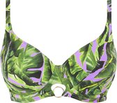 Freya - Jungle Oasis Bikini Top - maat 75E - Bloemenprint Groen Paars - Dames