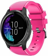 Siliconen Smartwatch bandje - Geschikt voor  Garmin Venu siliconen bandje - knalroze - Horlogeband / Polsband / Armband