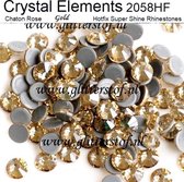 Strass steentjes | Golden Shadow | SS10 (2,70-2,90mm) 1440st (10 Gross) | Crystal Elements Super kwaliteit | Rhinestones Hotfix Flatback | Super Glitter steentjes