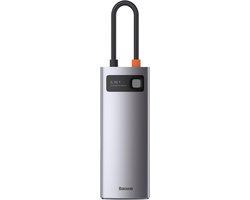 BASEUS 6 in 1 Multifunctionele USB-C HUB – Grey