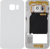 Volledige behuizing Cover (Back Plate behuizing Camera Lens Panel + Battery Back Cover) voor Galaxy S6 Edge / G925 (wit)