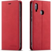 Voor Huawei P20 Lite Forwenw Dream Series Oil Edge Strong Magnetism Horizontal Flip Leather Case with Holder & Card Slots & Wallet & Photo Frame (Red)