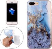 Voor iPhone 8 Plus & 7 Plus Blue Marble Pattern Soft TPU beschermhoes