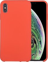 Pure kleur vloeibare siliconen + pc valbestendig beschermhoes voor iPhone X / XS (oranje)