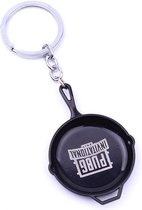 Nieuwigheid spel sleutelhanger hanger snuisterij sleutelhanger souvenirs geschenk (zwarte pan)